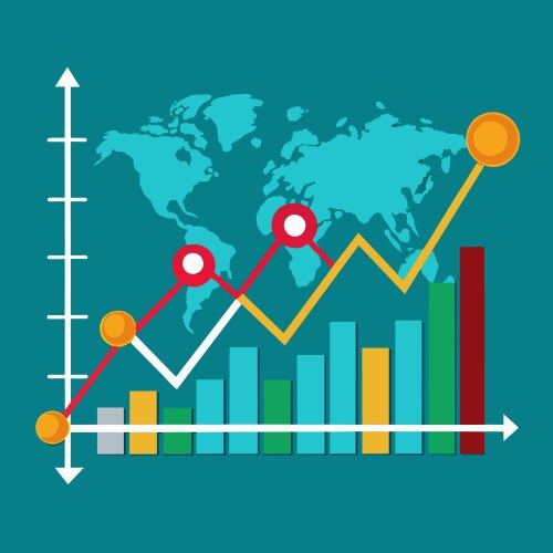 Gdp growth (51454292) – Royalty-Free Vector | VectorStock