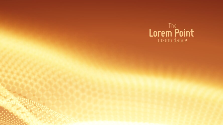 Abstract particle wave points array vector image