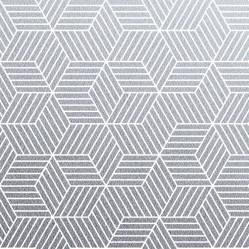 geometric silver 3d cubes seamless pattern vector image vector image