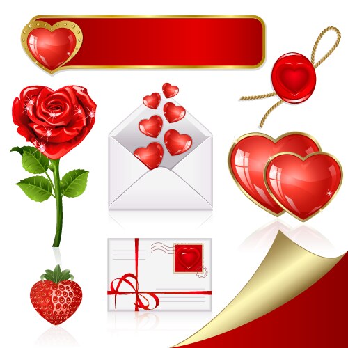 Red roses valentine background Royalty Free Vector Image
