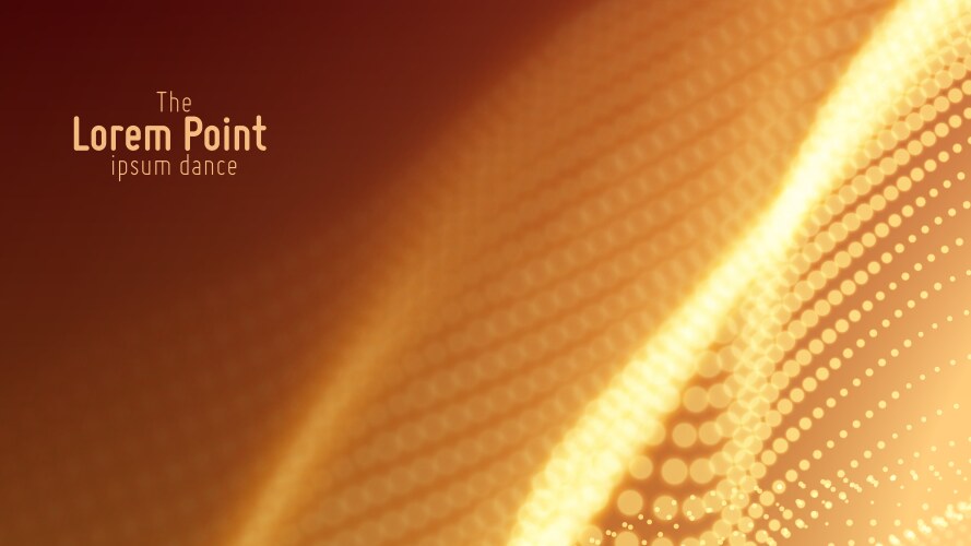 Abstract particle wave points array vector image