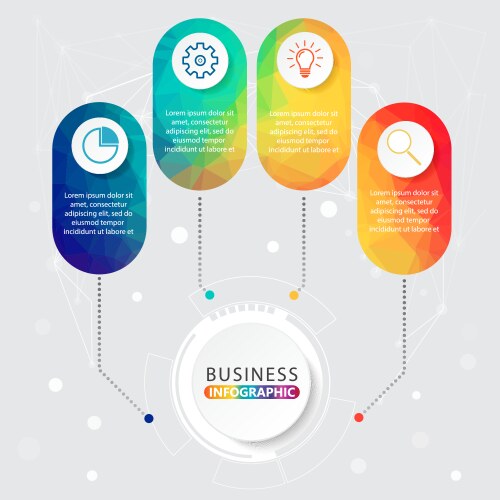 Timeline infographics design and marketing icons vector image