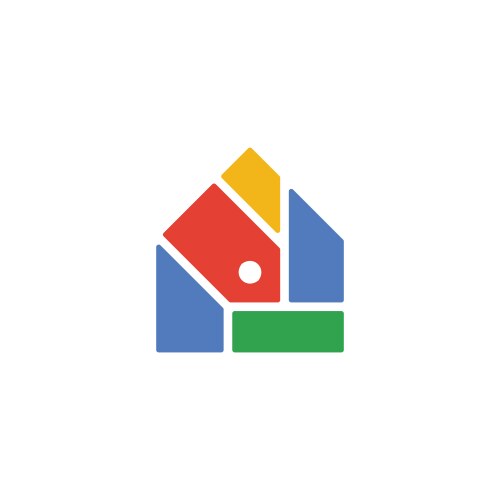 House colorful logo design home creative modern Vector Image