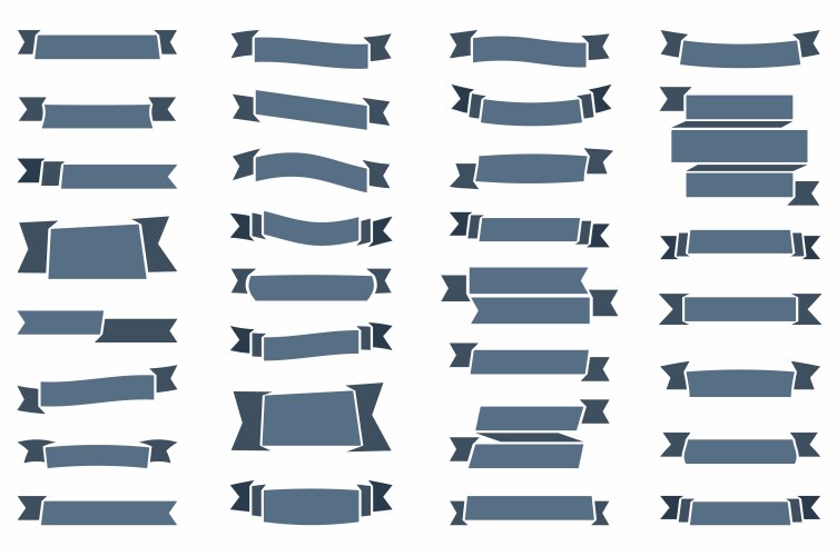 Old ribbons Royalty Free Vector Image - VectorStock
