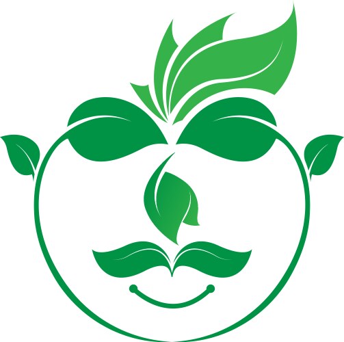 Green leaves tree Royalty Free Vector Image - VectorStock
