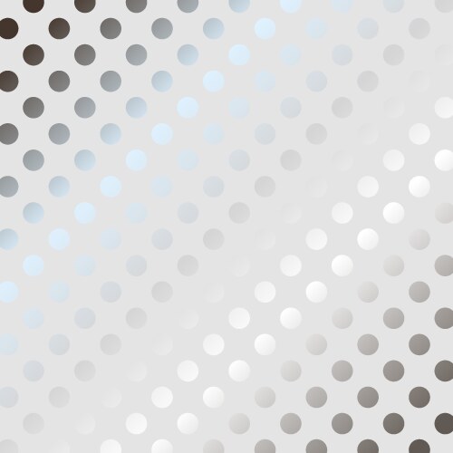 silver polka dot pattern background vector image