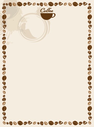 Coffee and tea menu vector image