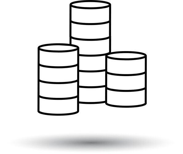 Maximum stack symbol on white background Vector Image