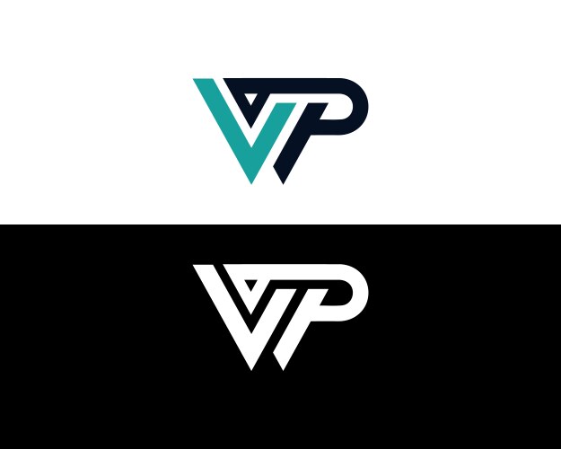 Vp letter logo Vector Image