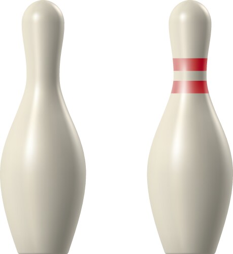 Bowling pin vector image