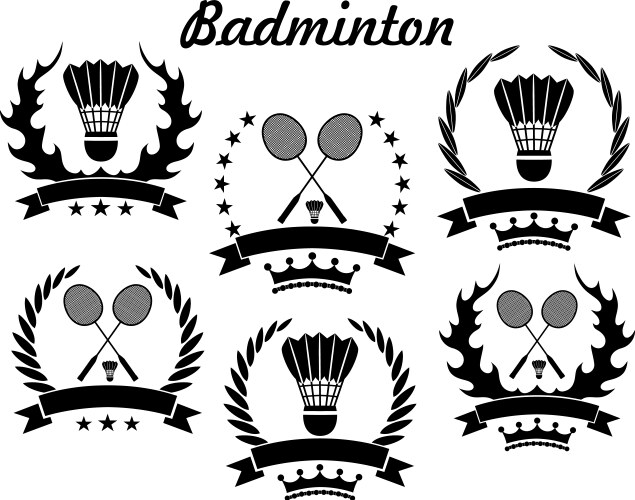 Badmintpn Racket Icon Badminton Racket Icon Royalty Free Vector Image