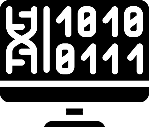 Generating protein cell using computer code glyph vector image