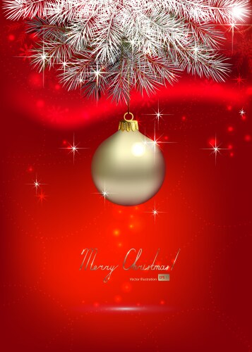 Red christmas background Royalty Free Vector Image
