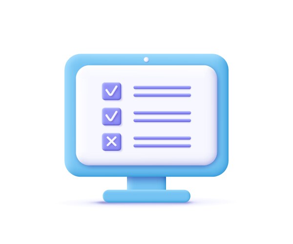 Checklist 3d Vector Images (over 9,500)