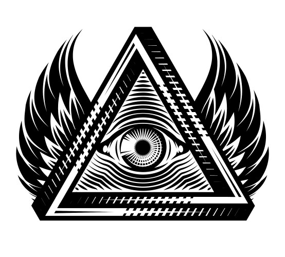 All-Seeing Eye Symbol Vector Image