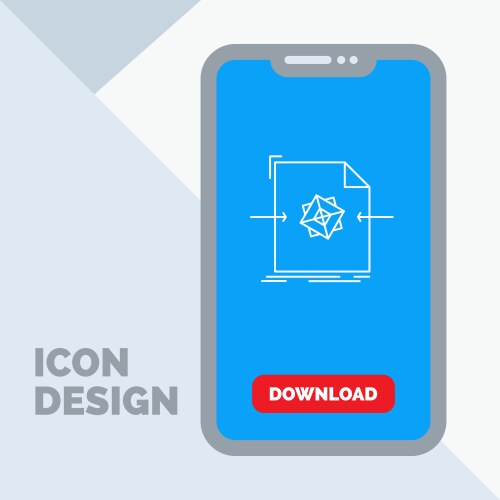 3d document file object processing line icon vektorbild