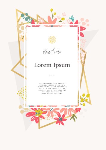 Frame template Royalty Free Vector Image - VectorStock