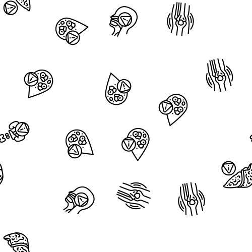 Obesity overweight fat obese seamless pattern Vector Image