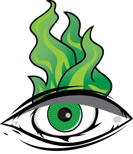 All Seeing Eye - Illuminati Symbol Vector Image