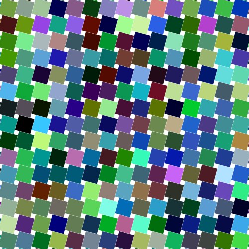 Colorful angular square pattern design background vector image