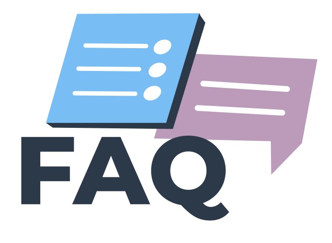 faq frequently asked questions icon for website vector image