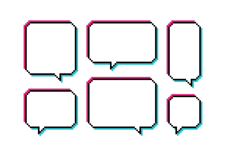 Large group of people in shape chat bubble Vector Image