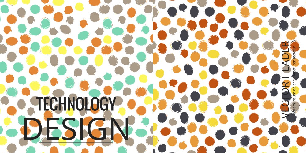 Set of geometric pattern abstract background vector image