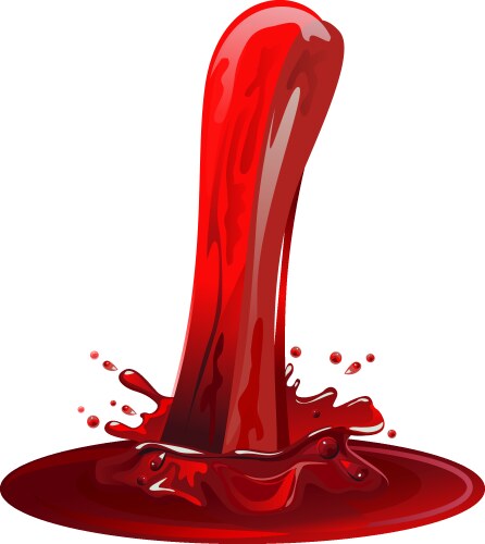 Red Wine Splash Liquid Royalty Free Vector Image