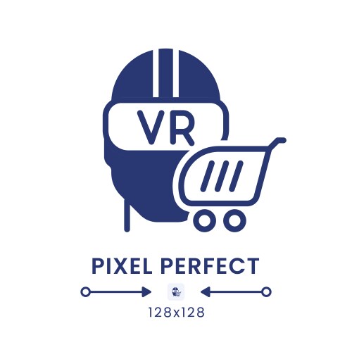 Virtual reality white linear desktop icon on black – Royalty-Free ...