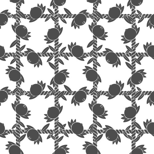 Seamless pattern net of the cord with cranberries vector image
