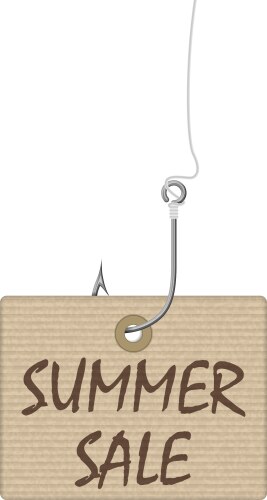 summer sale tag vector image vector image