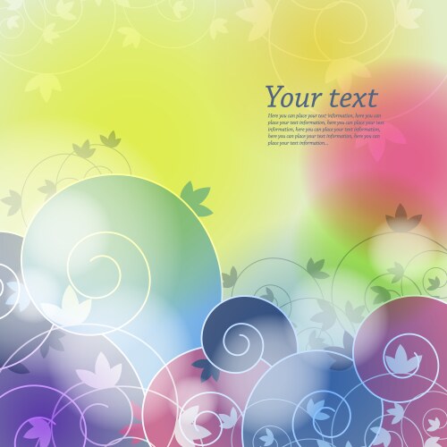 Floral background vector image