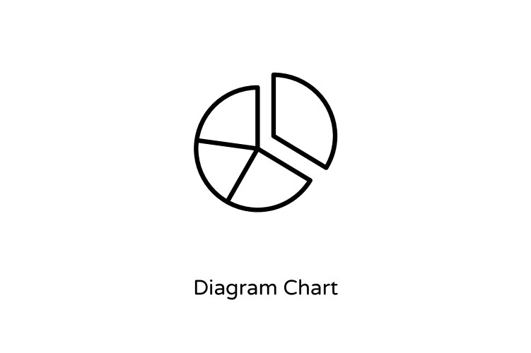 Graph and diagram Royalty Free Vector Image - VectorStock