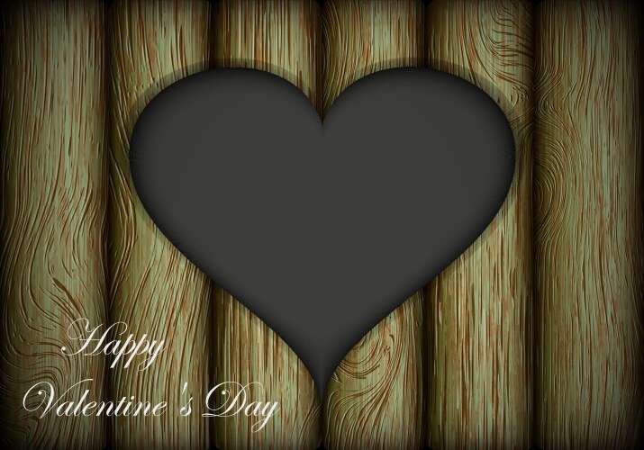 Heart tree vector image