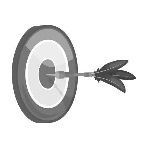 Dart and a target for darts the game vector image