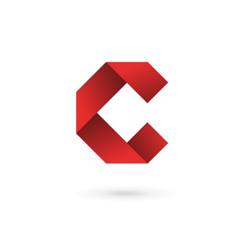 Letter c logo icon design template elements color Vector Image
