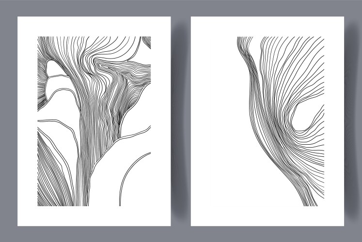 Printable wall art poster set Royalty Free Vector Image