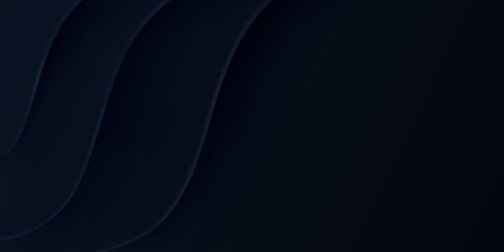 Abstract luxury black background with dark waves Vector Image