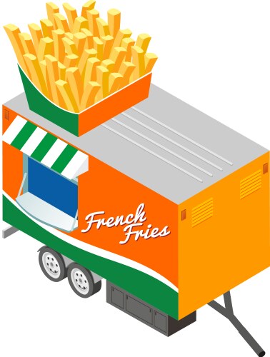 street food icon vector image