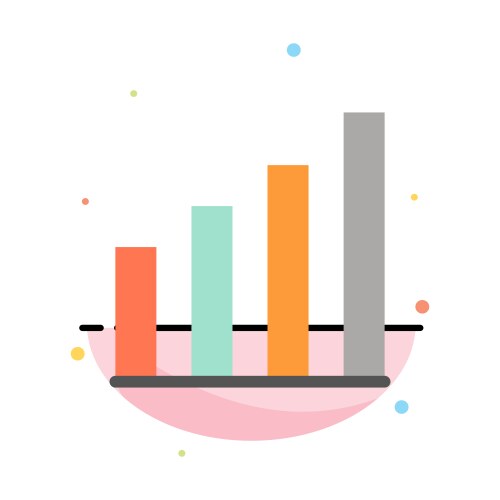 Analytic interface signal user abstract flat vector image