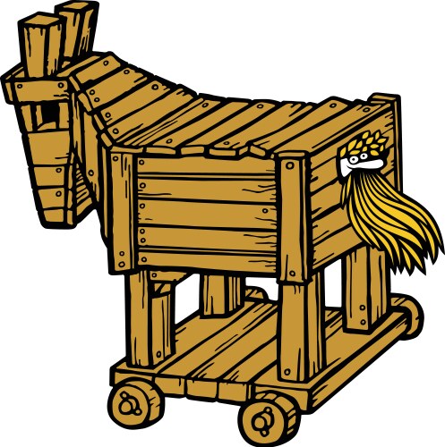 Ancient Trojan Horse Vector Image
