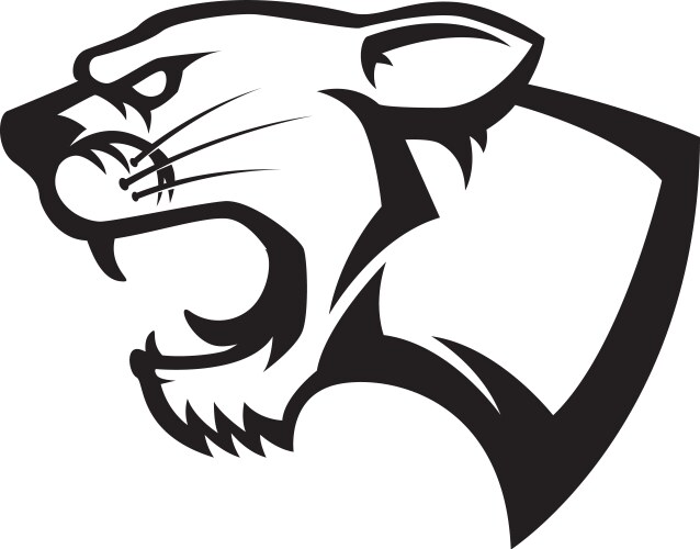 puma head sport team or club mascot design vector image vector image