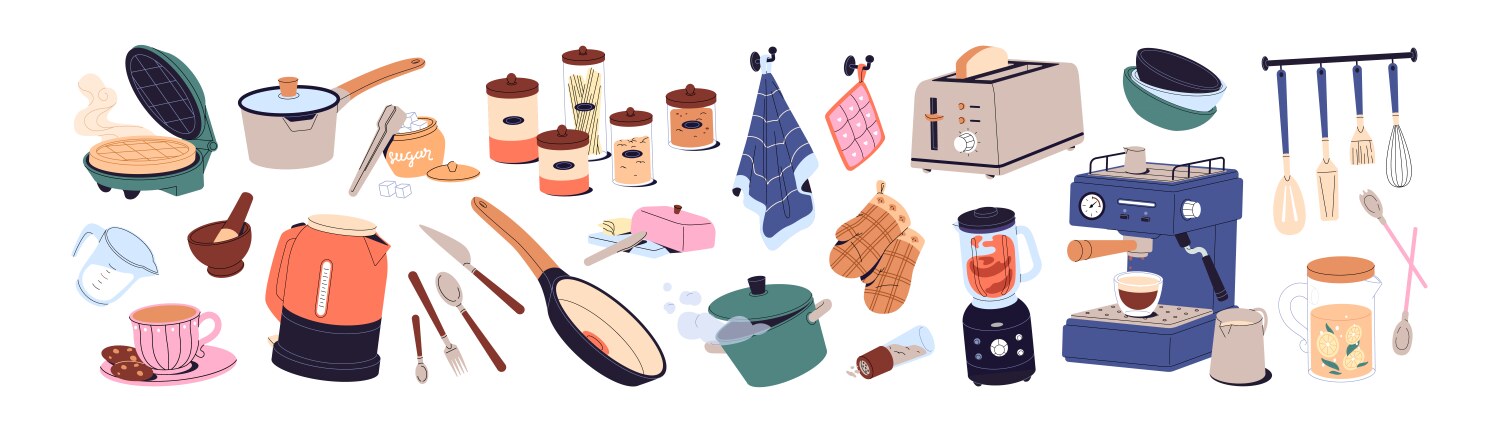 Cooking accessories Vector Images & Graphics for Commercial Use ...