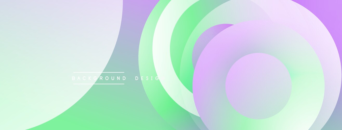 Abstract circles overlap creating soft pastel vector image