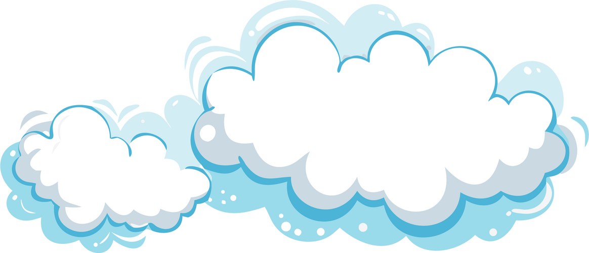 Cute Cartoon Clouds (59164308) – Royalty-Free Vector | VectorStock