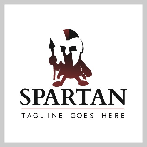 Spartan logo Vector Image