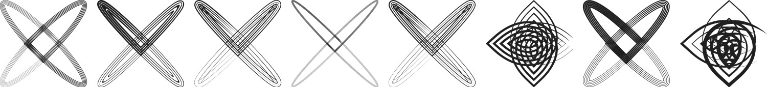 Abstract shapes elements motif forms set vector image