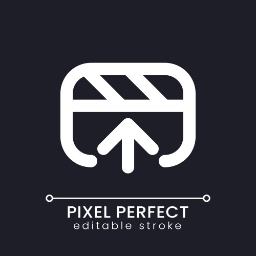 Export video file pixel perfect white linear ui vector image