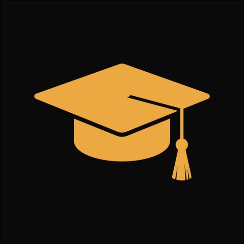 Orange graduation cap Vector Images & Graphics for Commercial Use ...