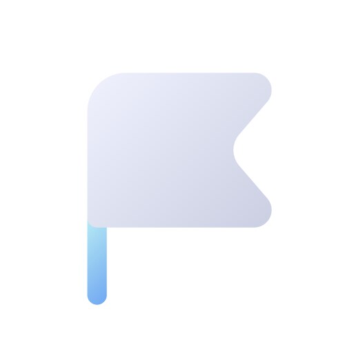 Flag pixel perfect flat gradient two-color ui icon vector image